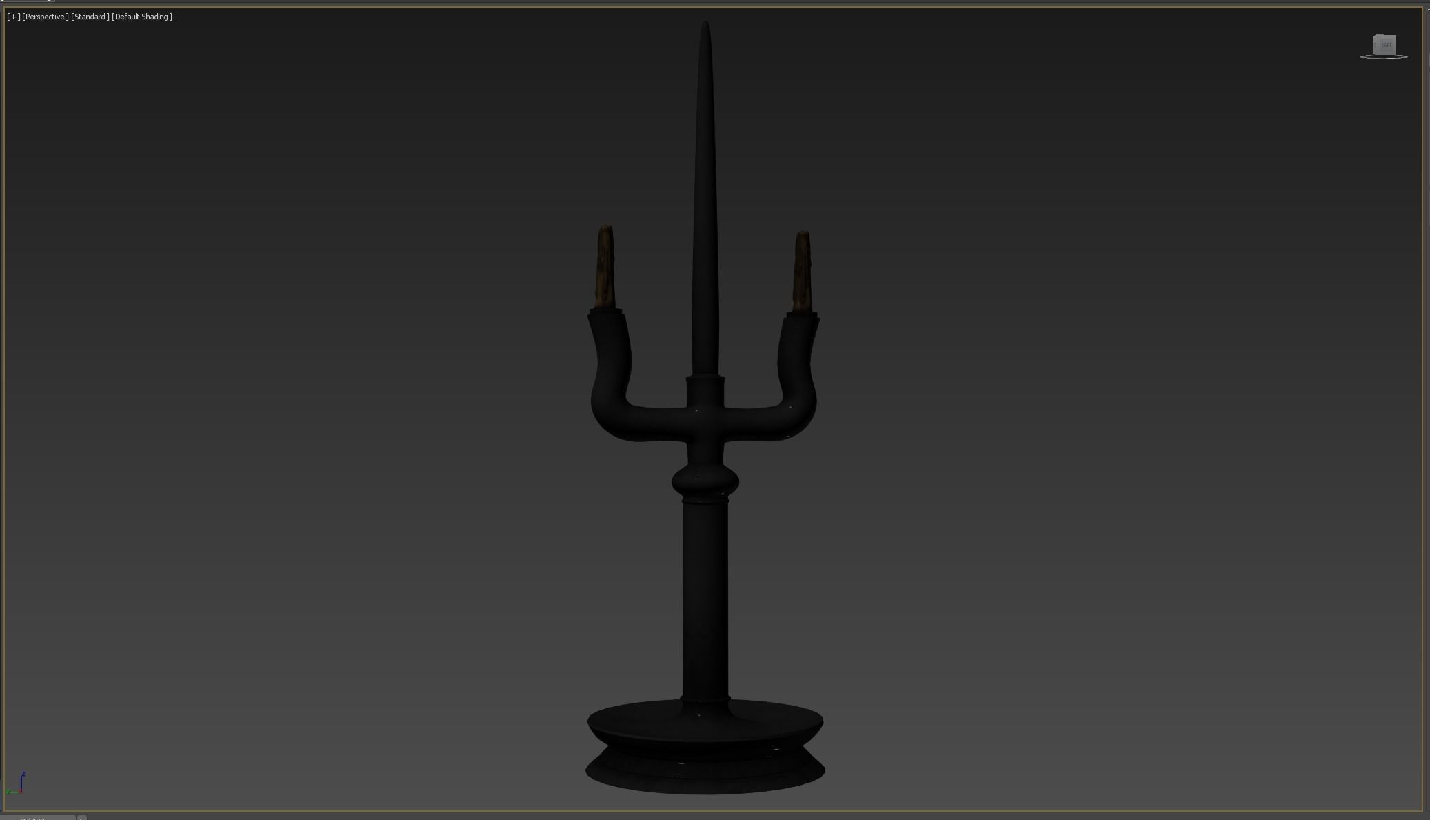 Candle Holder Low-poly 3D model_7