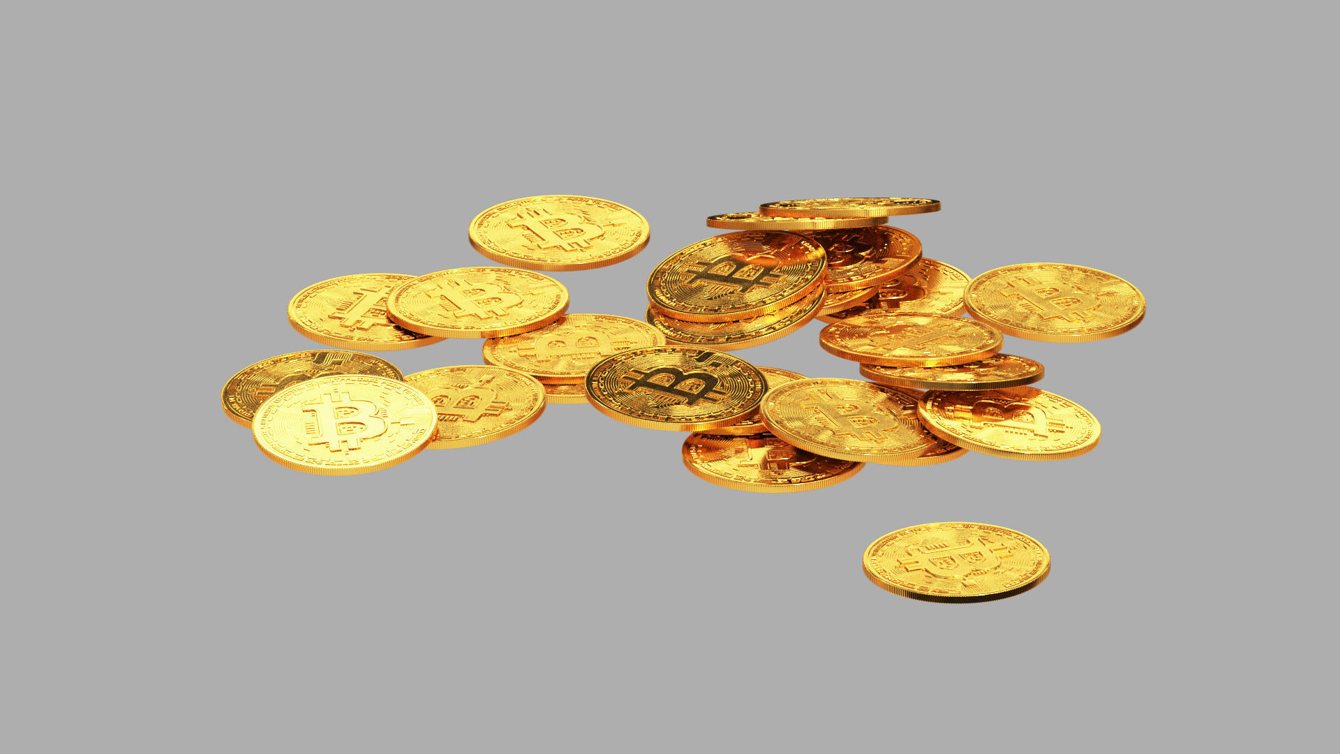 Bitcoin Stack 02 3D model_2