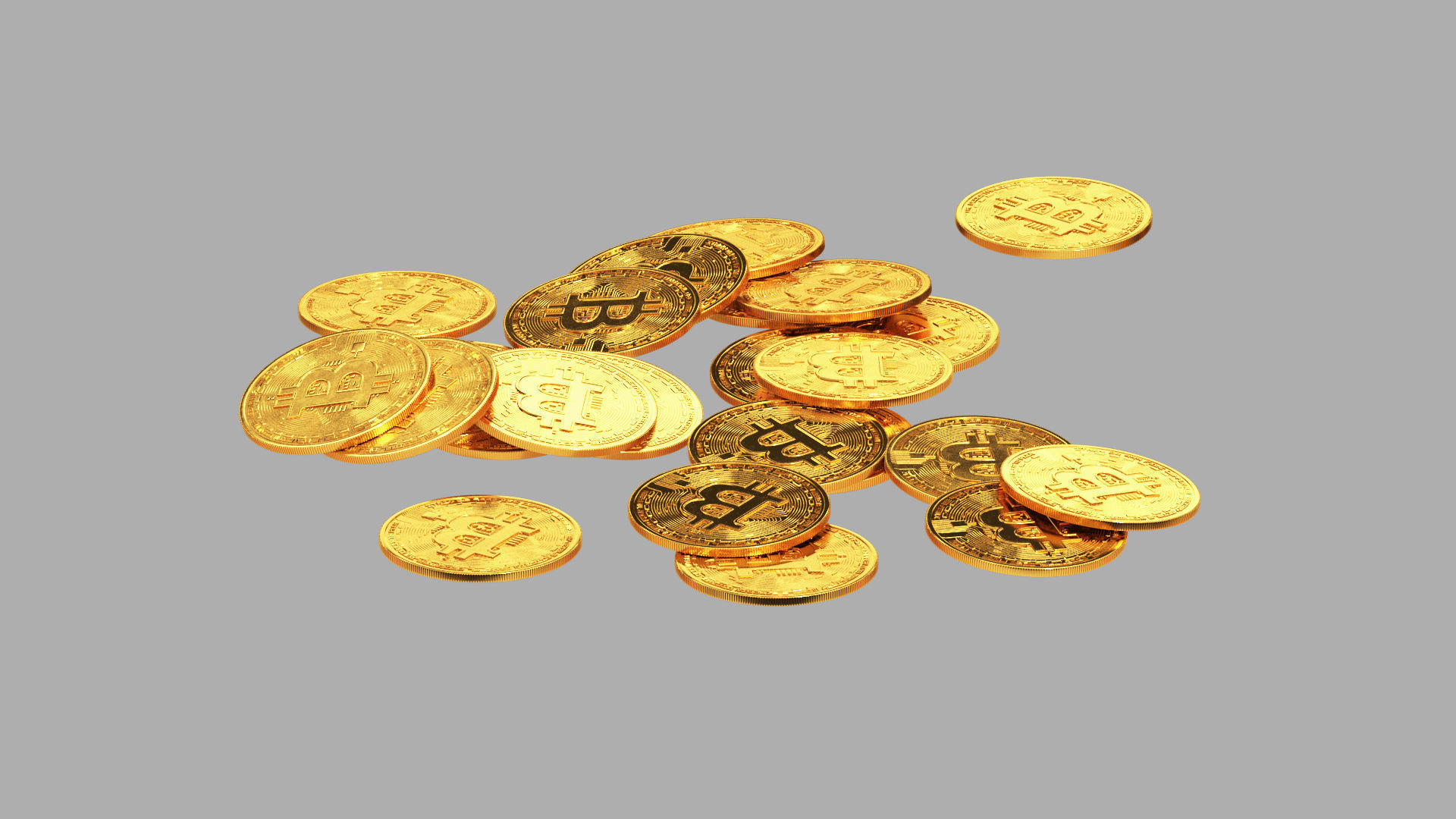 Bitcoin Stack 02 3D model_4