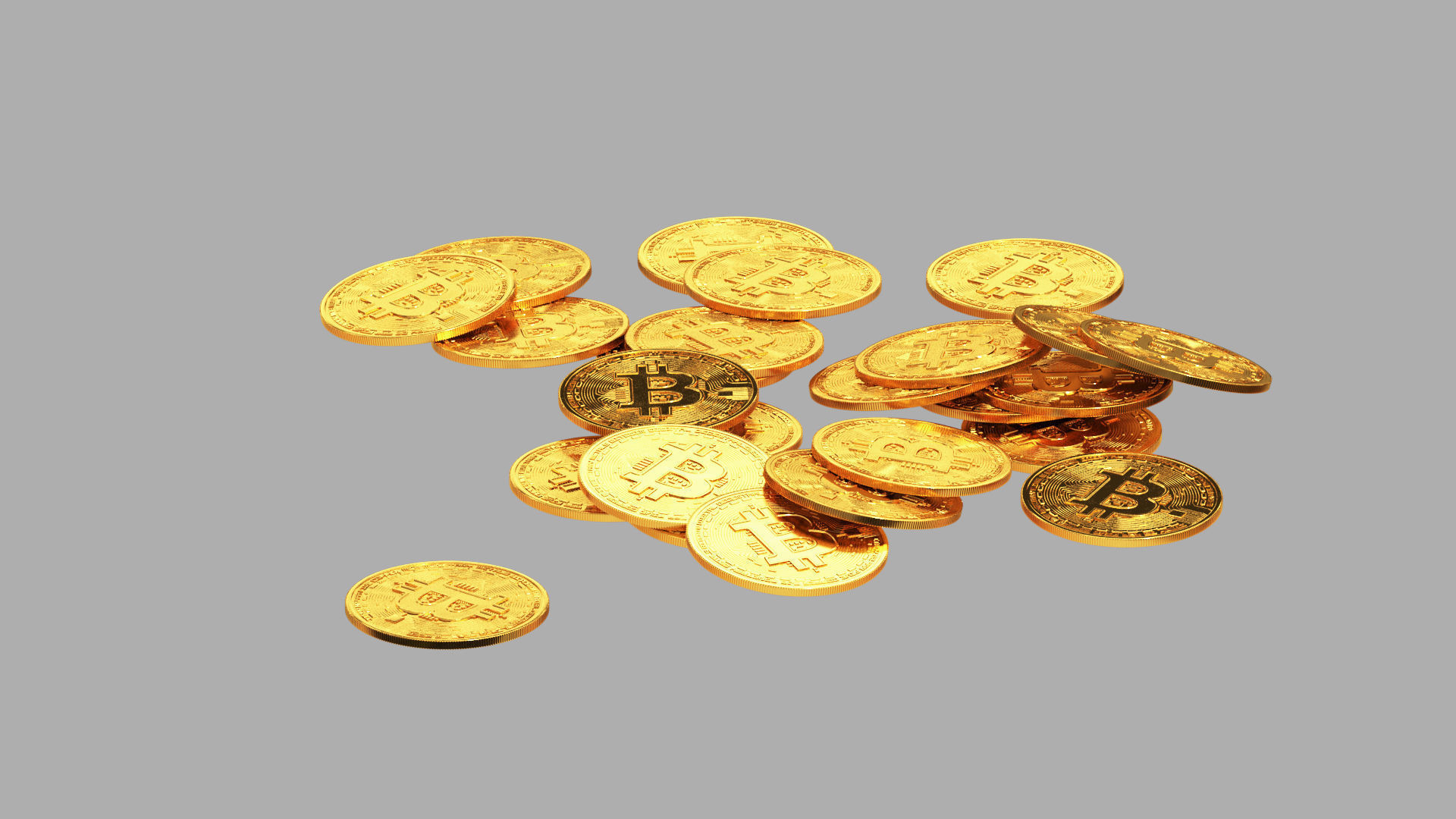 Bitcoin Stack 02 3D model_1