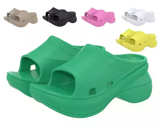 Balenciaga Pool Crocs Slide Sandal 