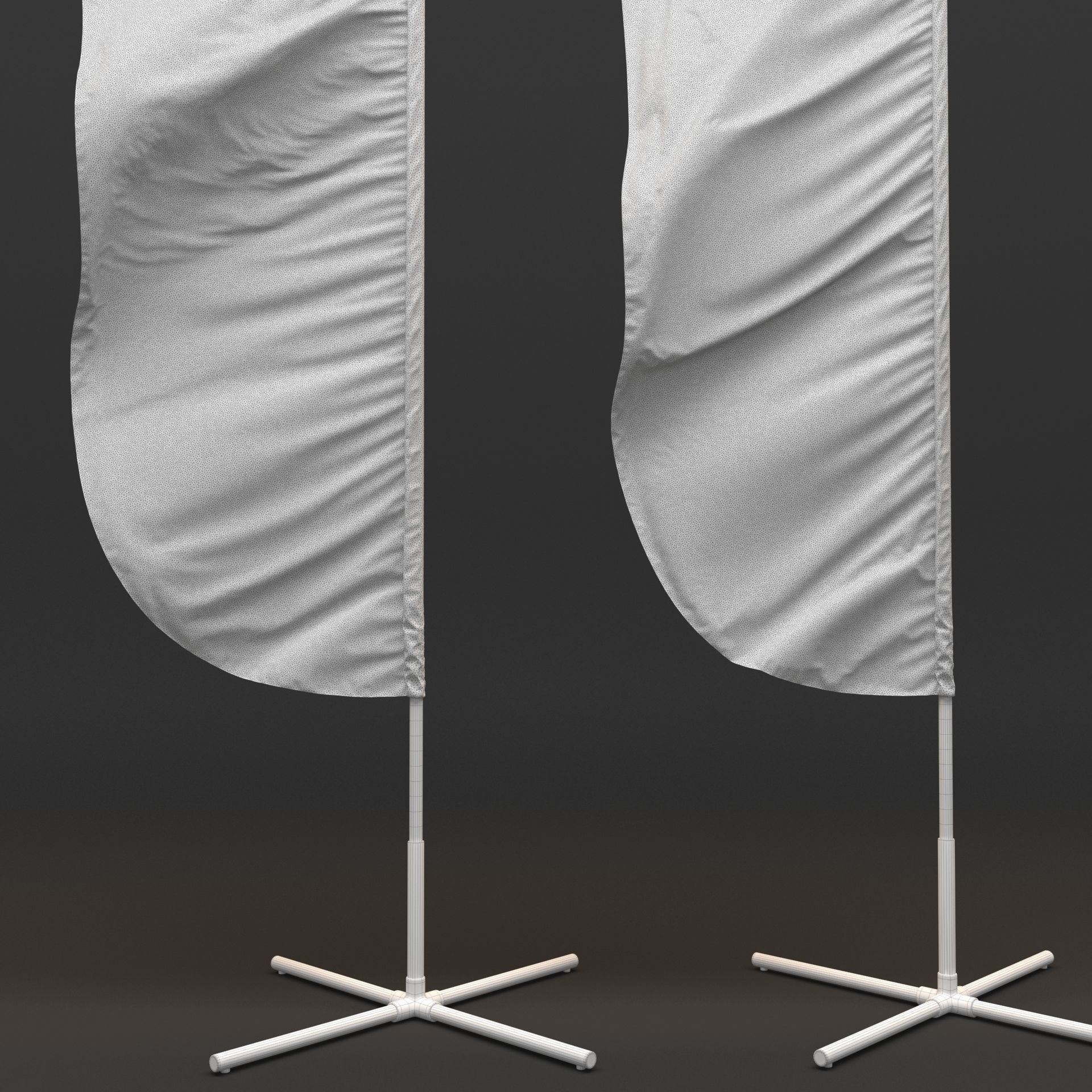 Flagstaff Collection feather flags 3D model_9