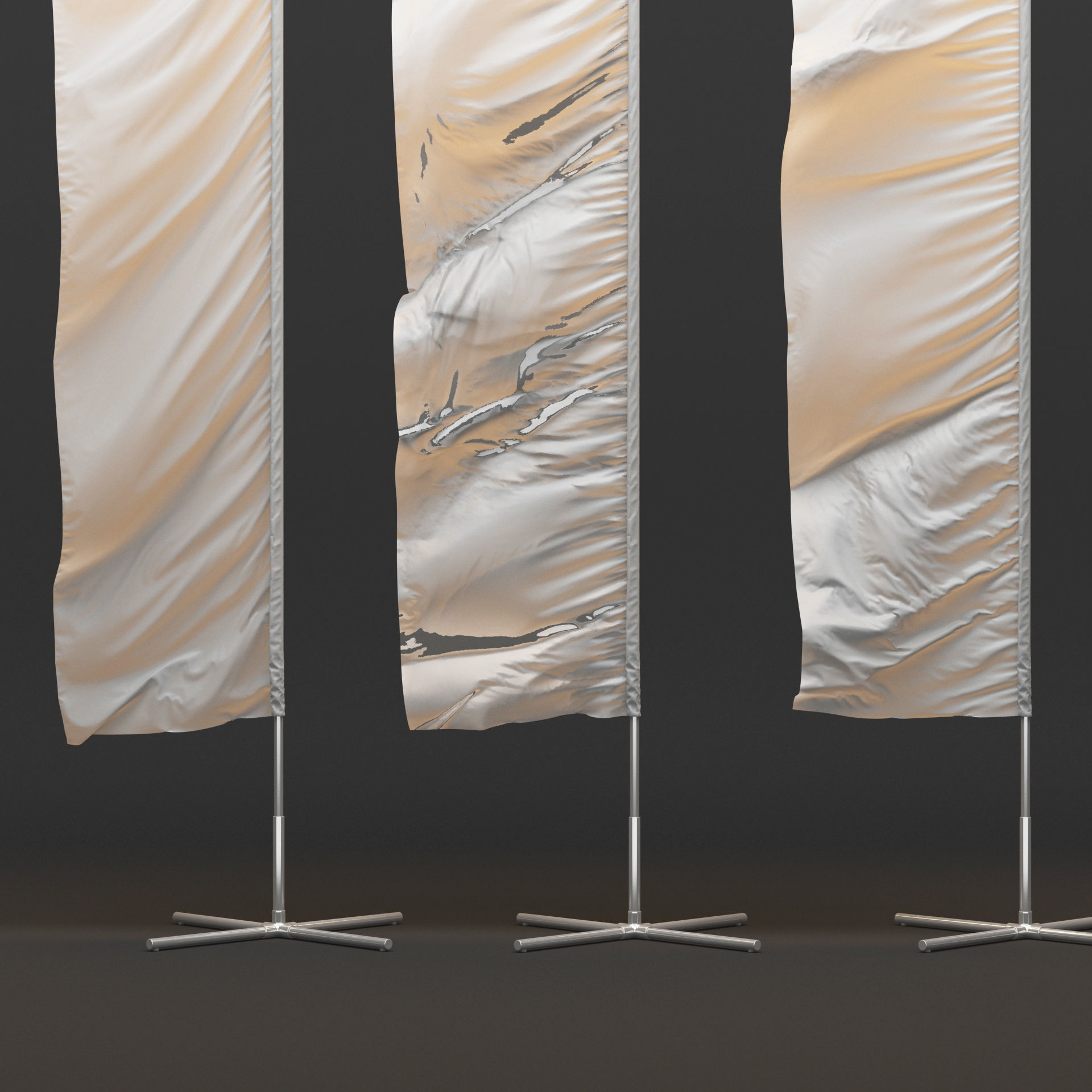 Flagstaff Collection feather flags 3D model_14