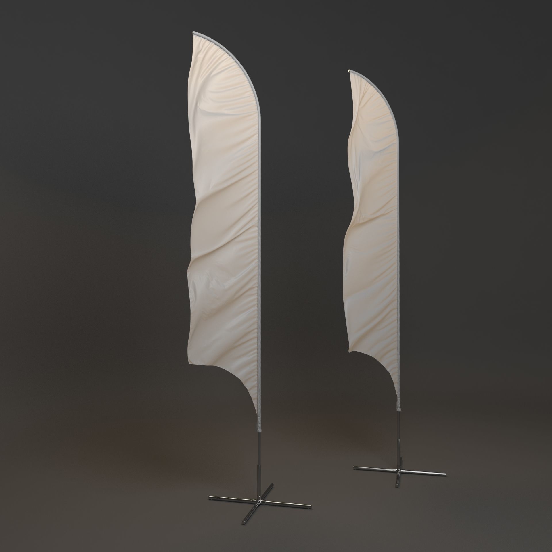 Flagstaff Collection feather flags 3D model_19