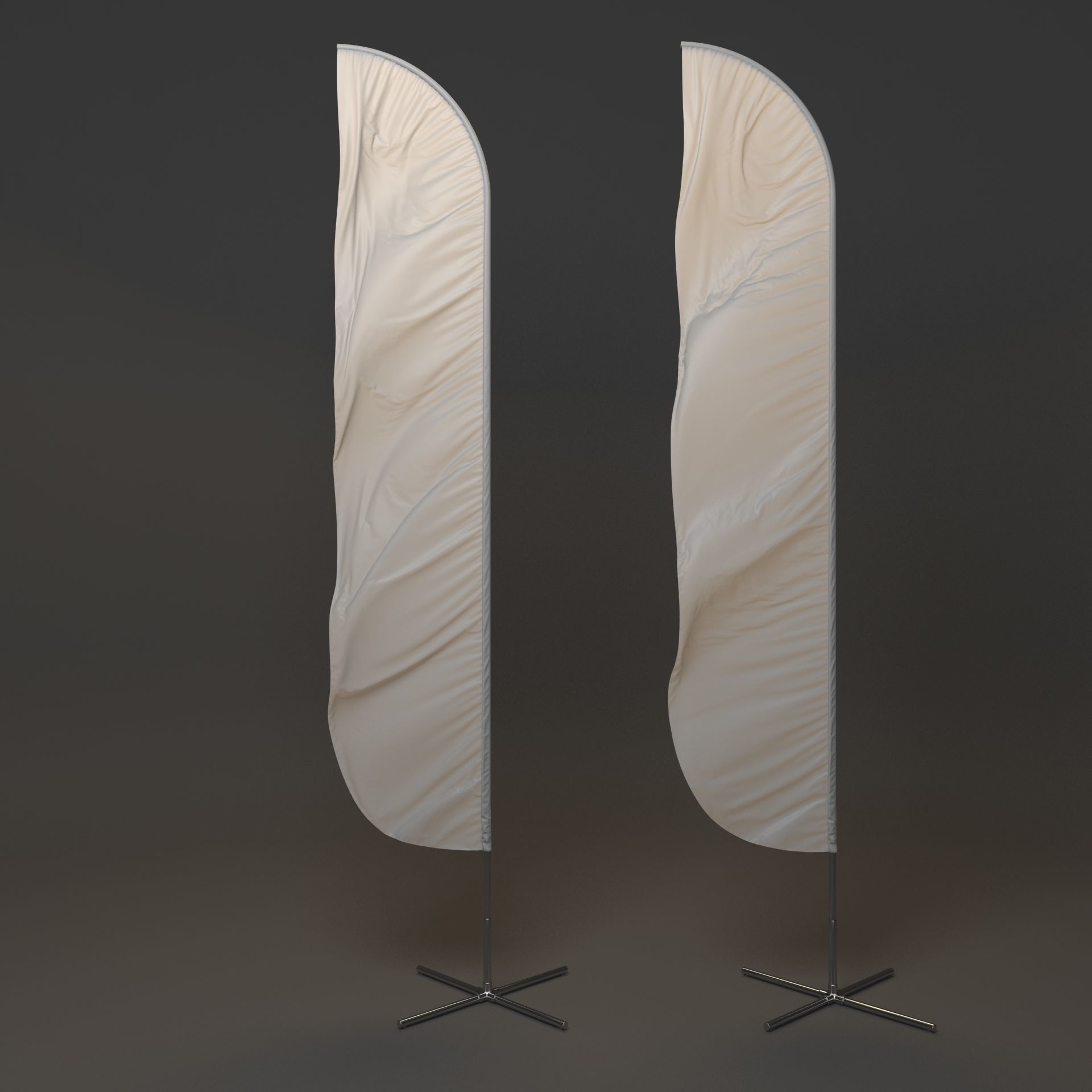 Flagstaff Collection feather flags 3D model_26