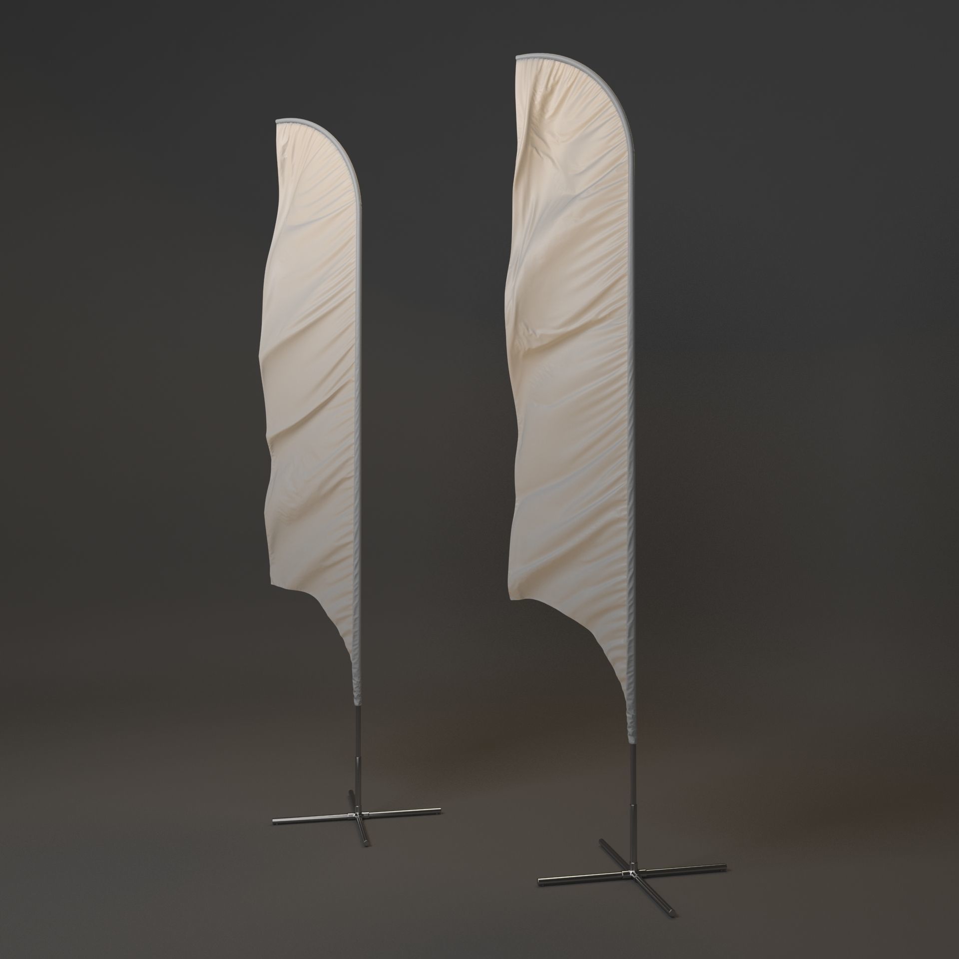 Flagstaff Collection feather flags 3D model_20