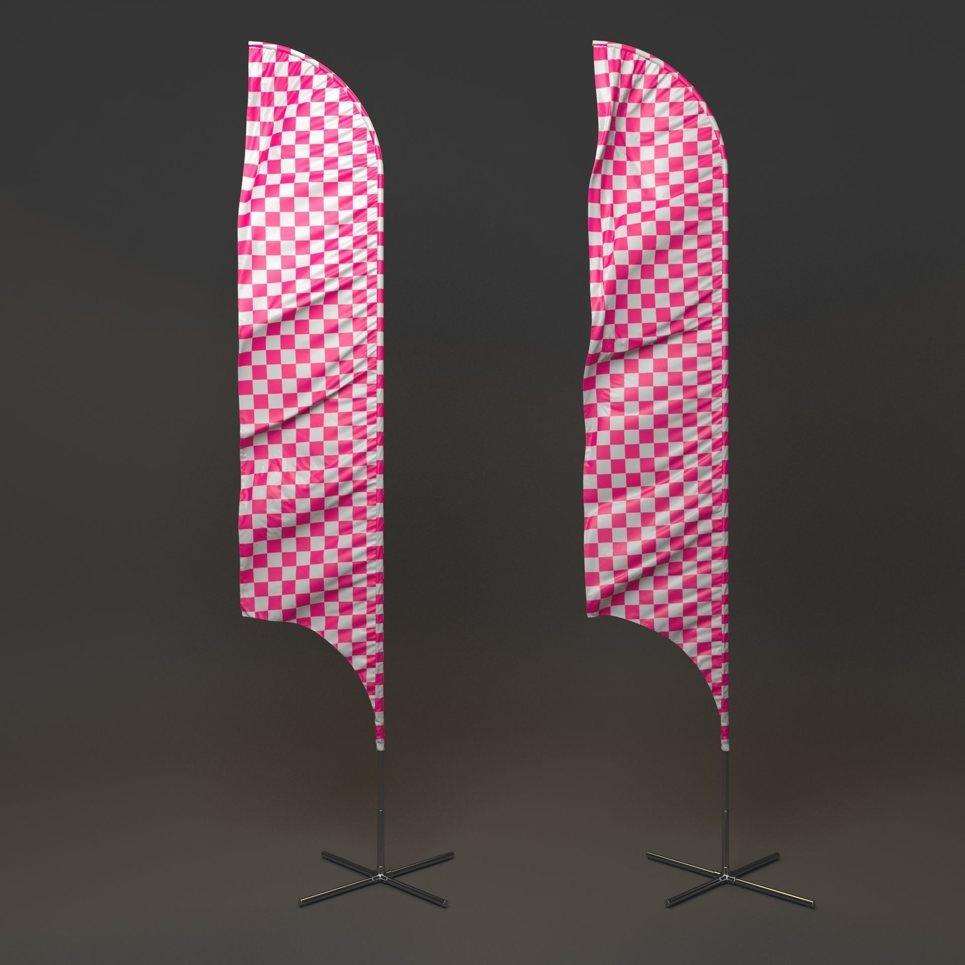 Flagstaff Collection feather flags 3D model_23