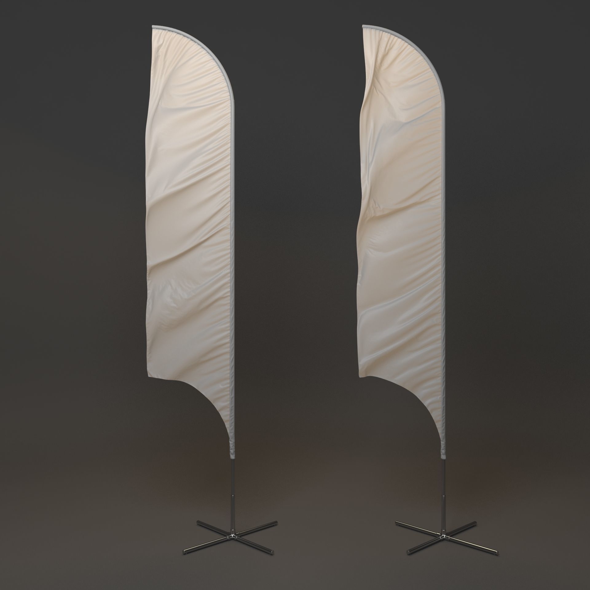 Flagstaff Collection feather flags 3D model_18