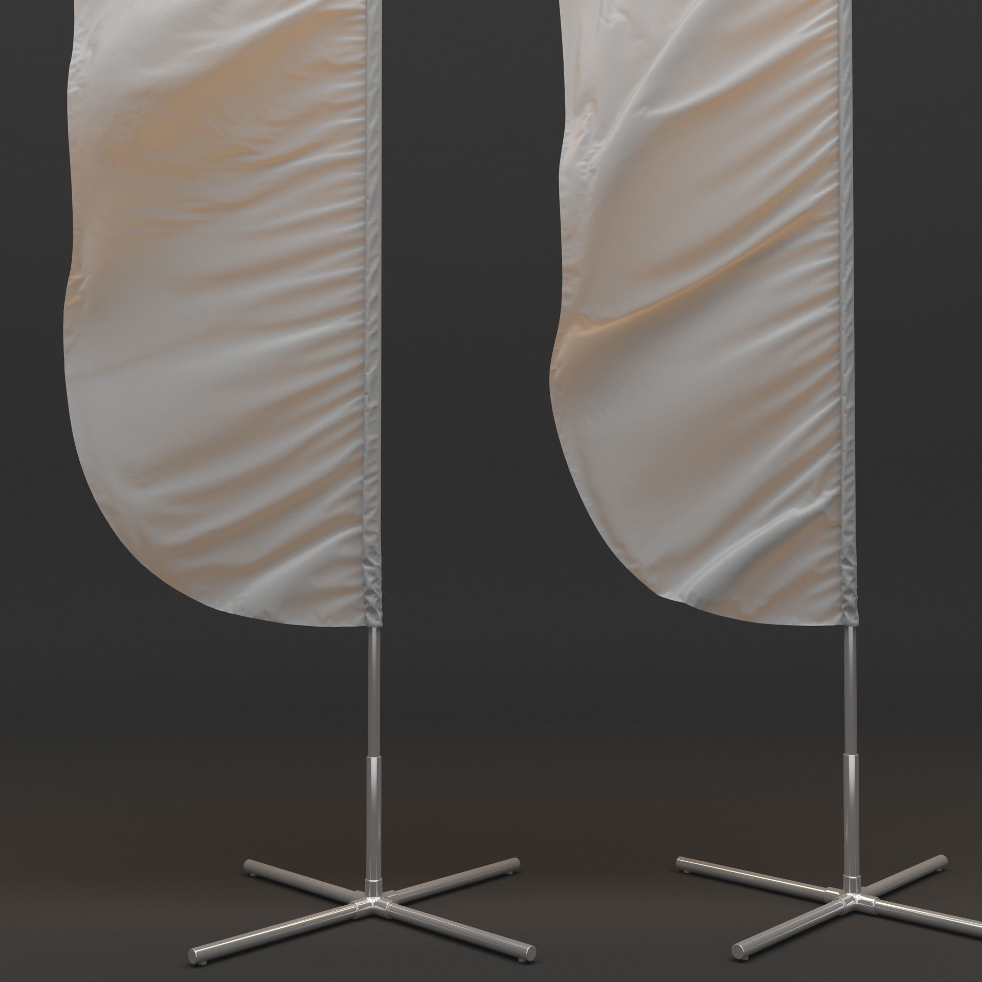 Flagstaff Collection feather flags 3D model_6