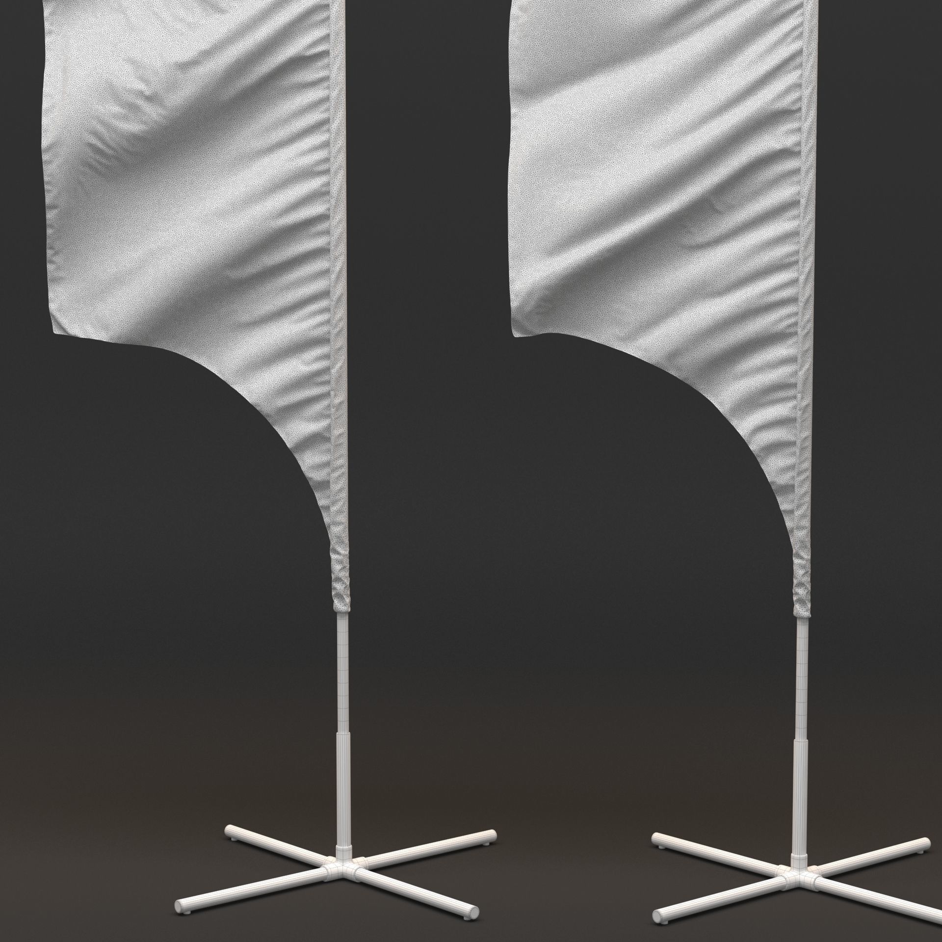Flagstaff Collection feather flags 3D model_25