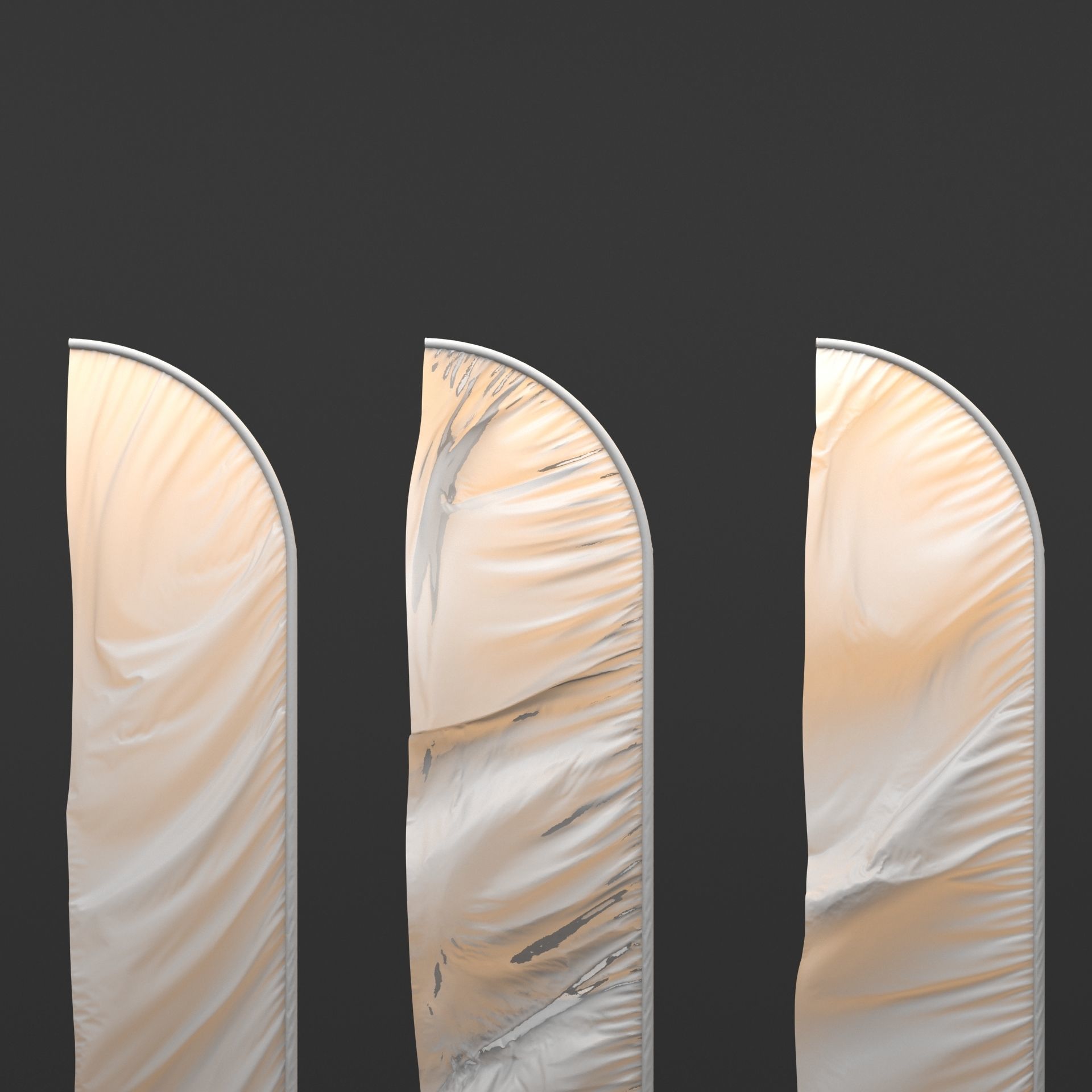 Flagstaff Collection feather flags 3D model_13