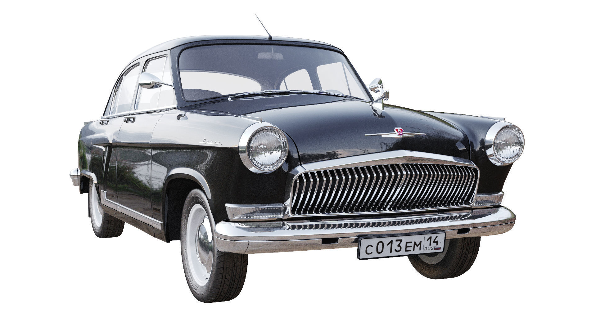 GAZ 21 Volga 3D model_4
