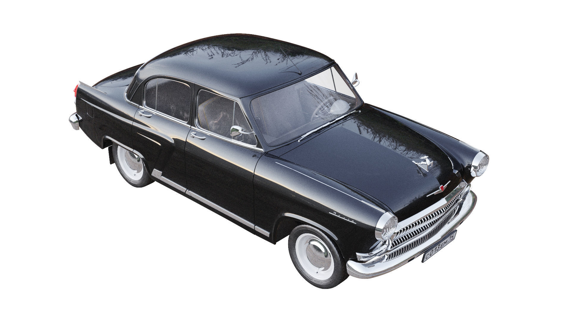 GAZ 21 Volga 3D model_2