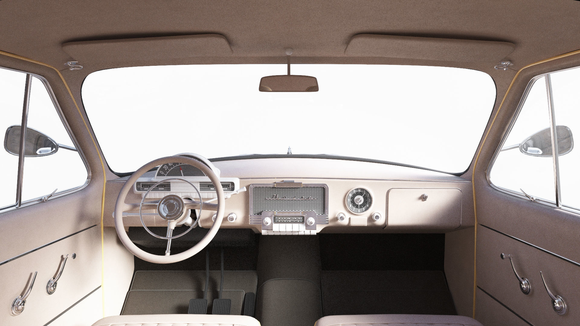 GAZ 21 Volga 3D model_8