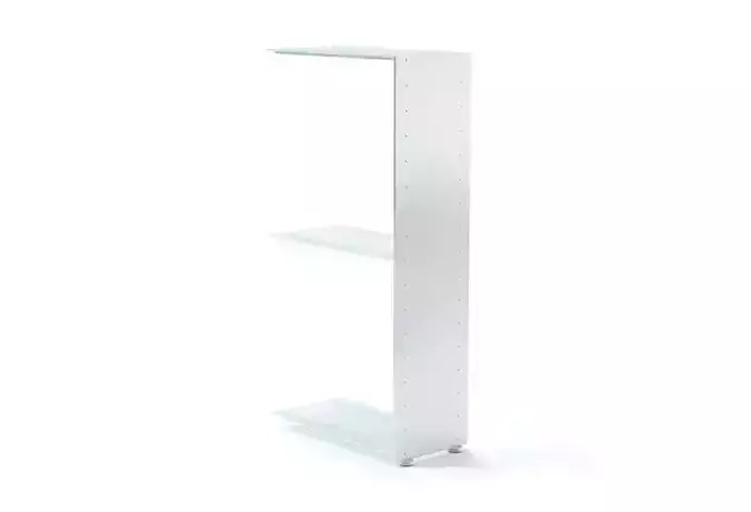 White Open Side Book Shelf