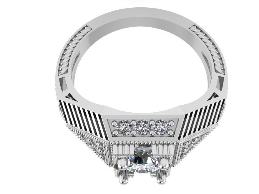 Fashion Diamond Ring 0589  3D print model_2
