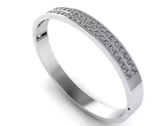 Diamond Bangle Bracelet 0593