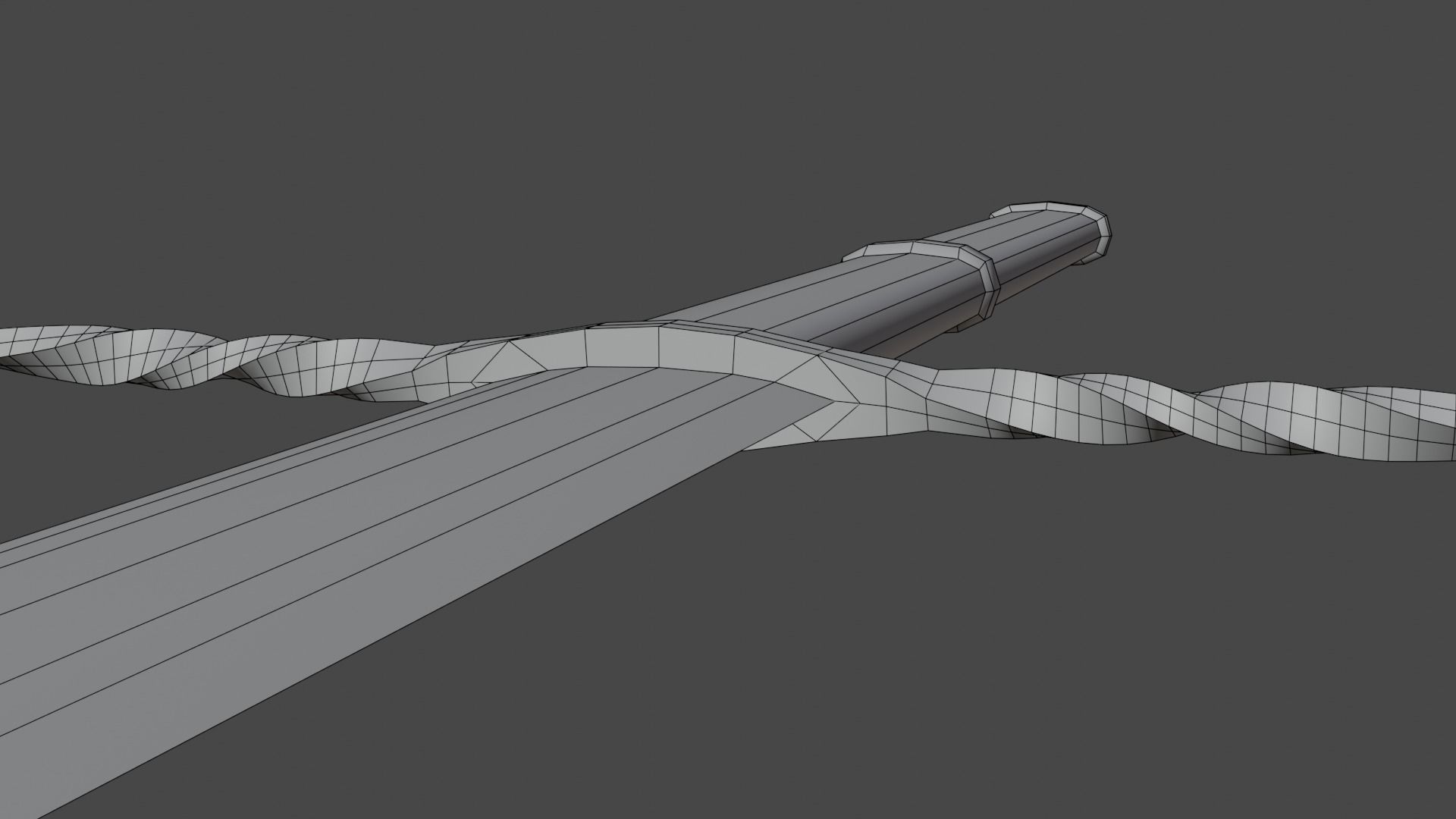 medieval sword Free low-poly 3D model_8