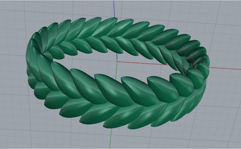 Ring wheat Model 1738 3D print model_2