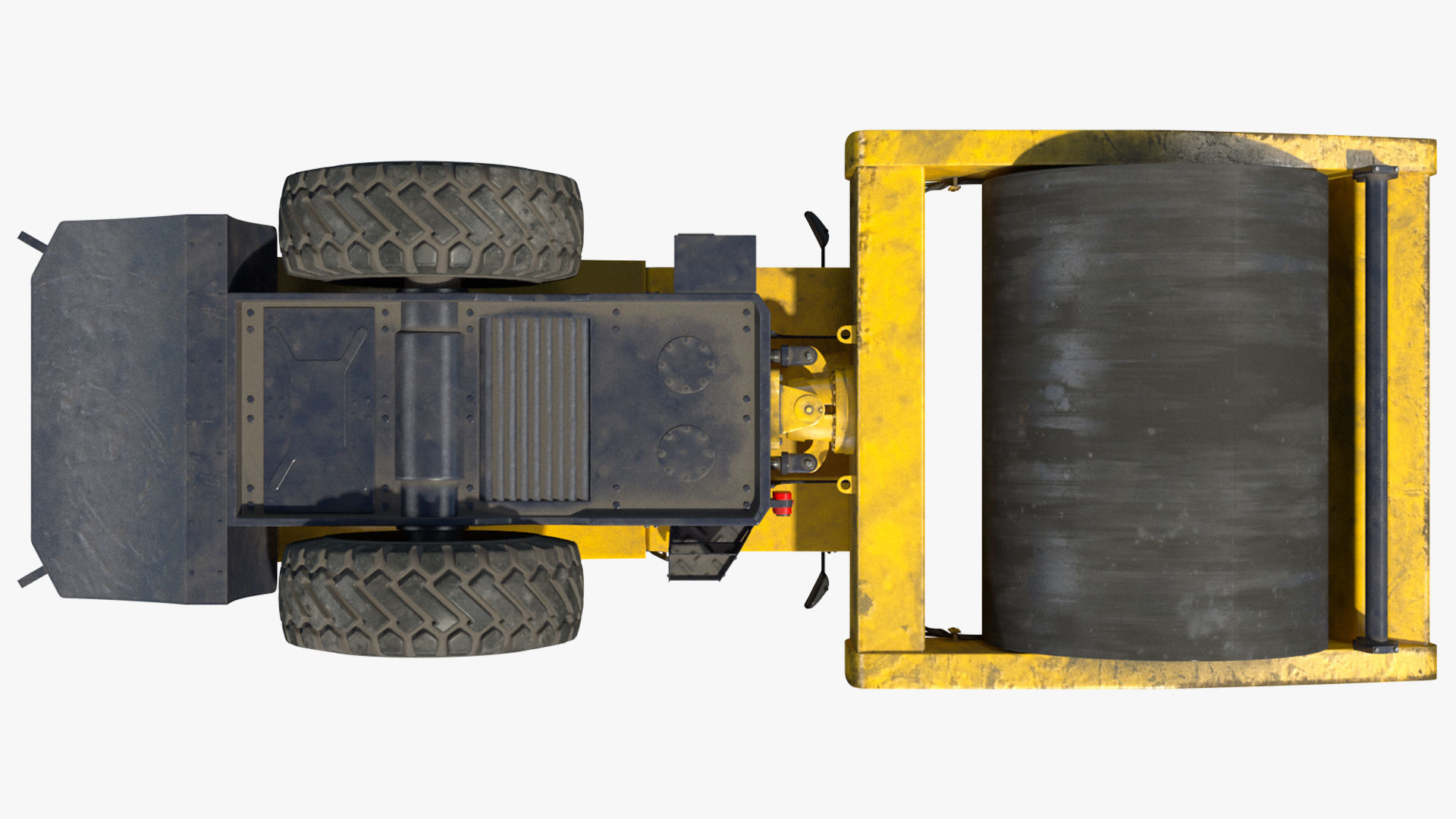 BOMAG BW226 DH5 Single Drum Compactor Dirty Rigged 3D model_24