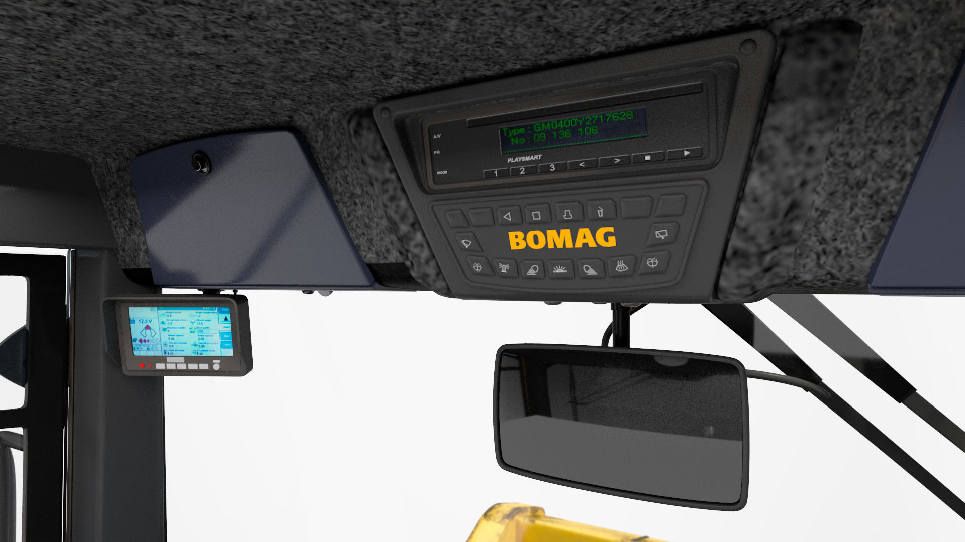 BOMAG BW226 DH5 Single Drum Compactor Dirty Rigged 3D model_35