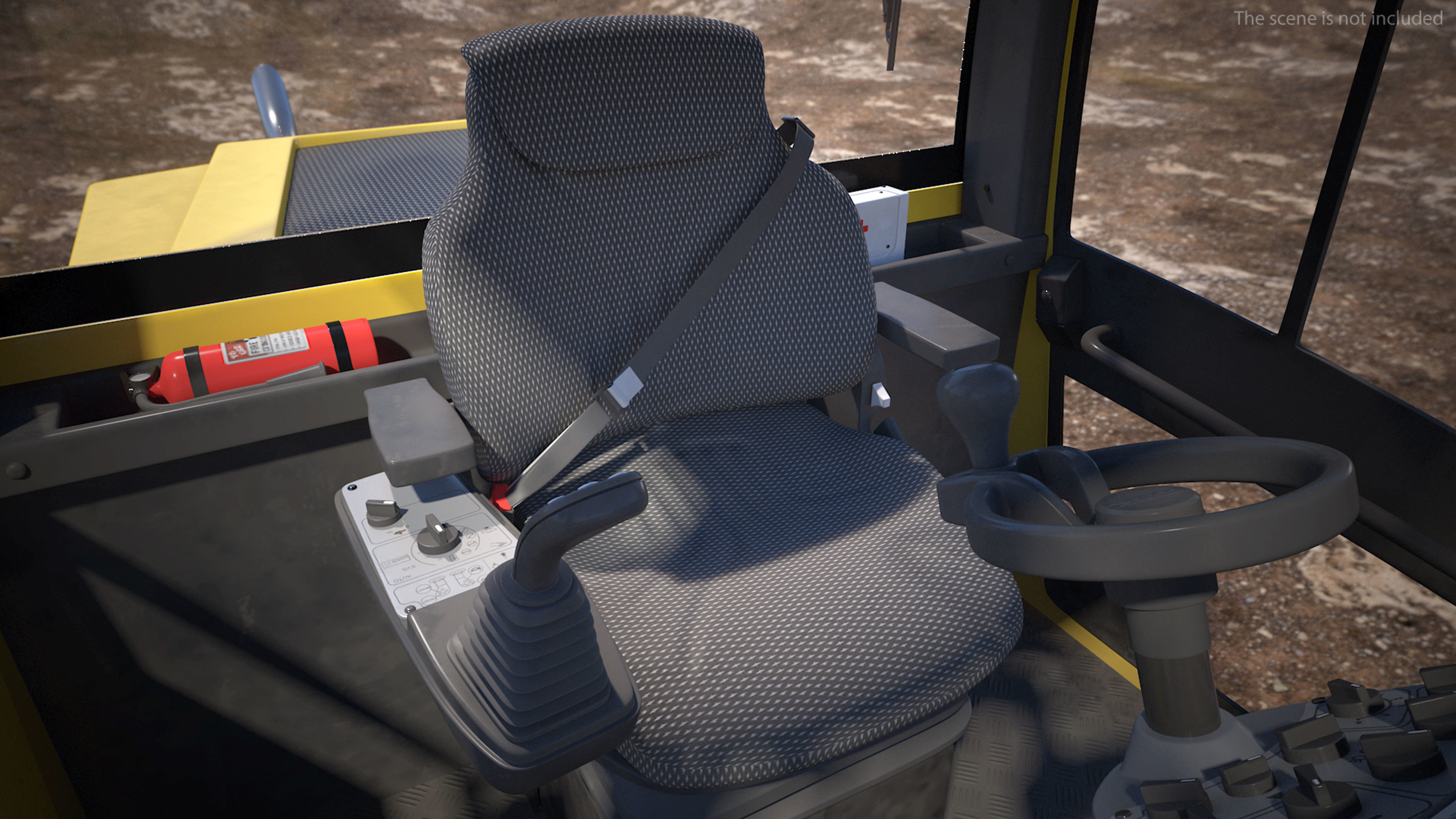 BOMAG BW226 DH5 Single Drum Compactor Dirty Rigged 3D model_14