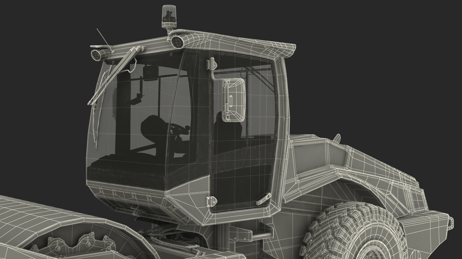 BOMAG BW226 DH5 Single Drum Compactor Dirty Rigged 3D model_50