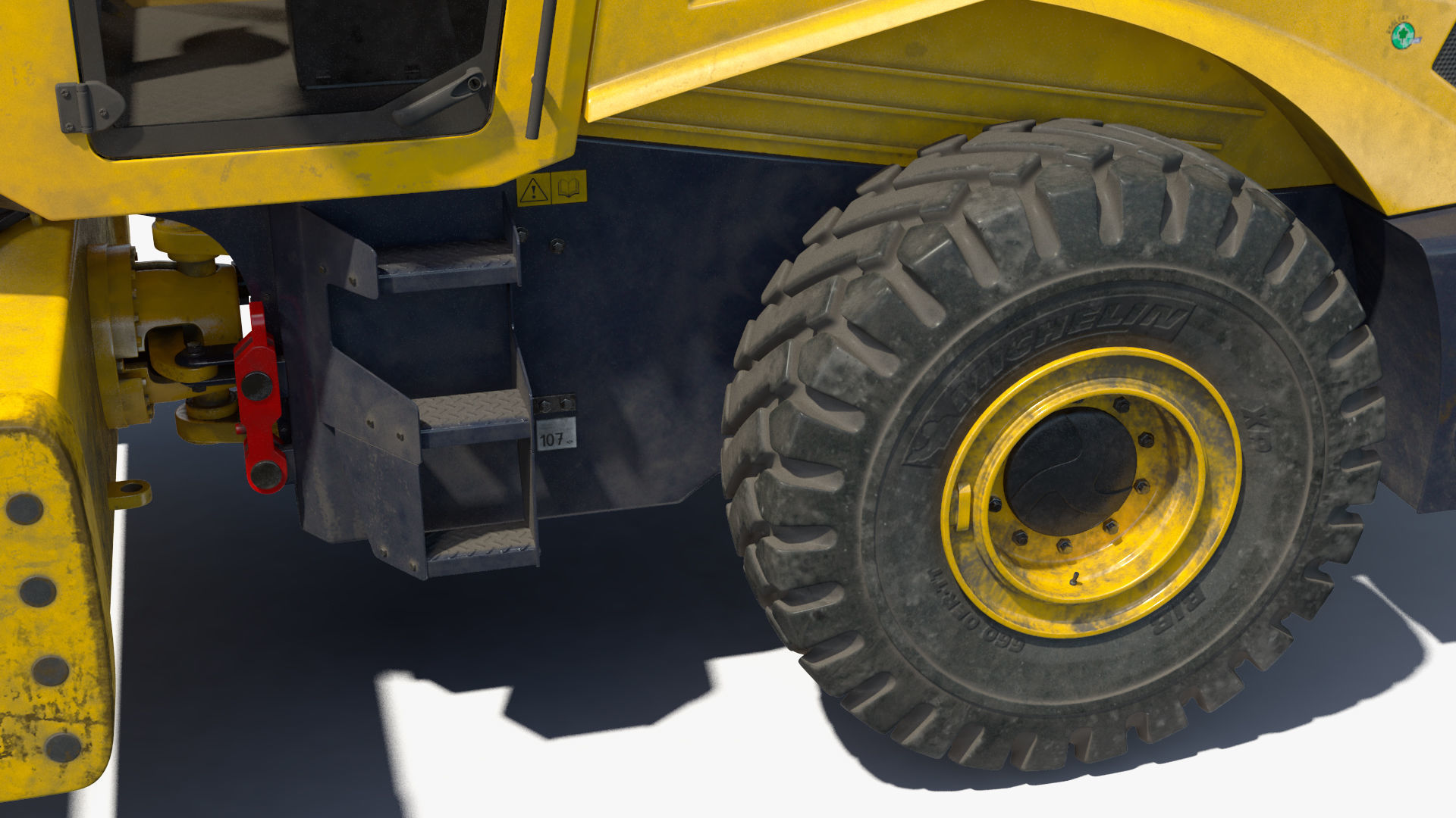 BOMAG BW226 DH5 Single Drum Compactor Dirty Rigged 3D model_31