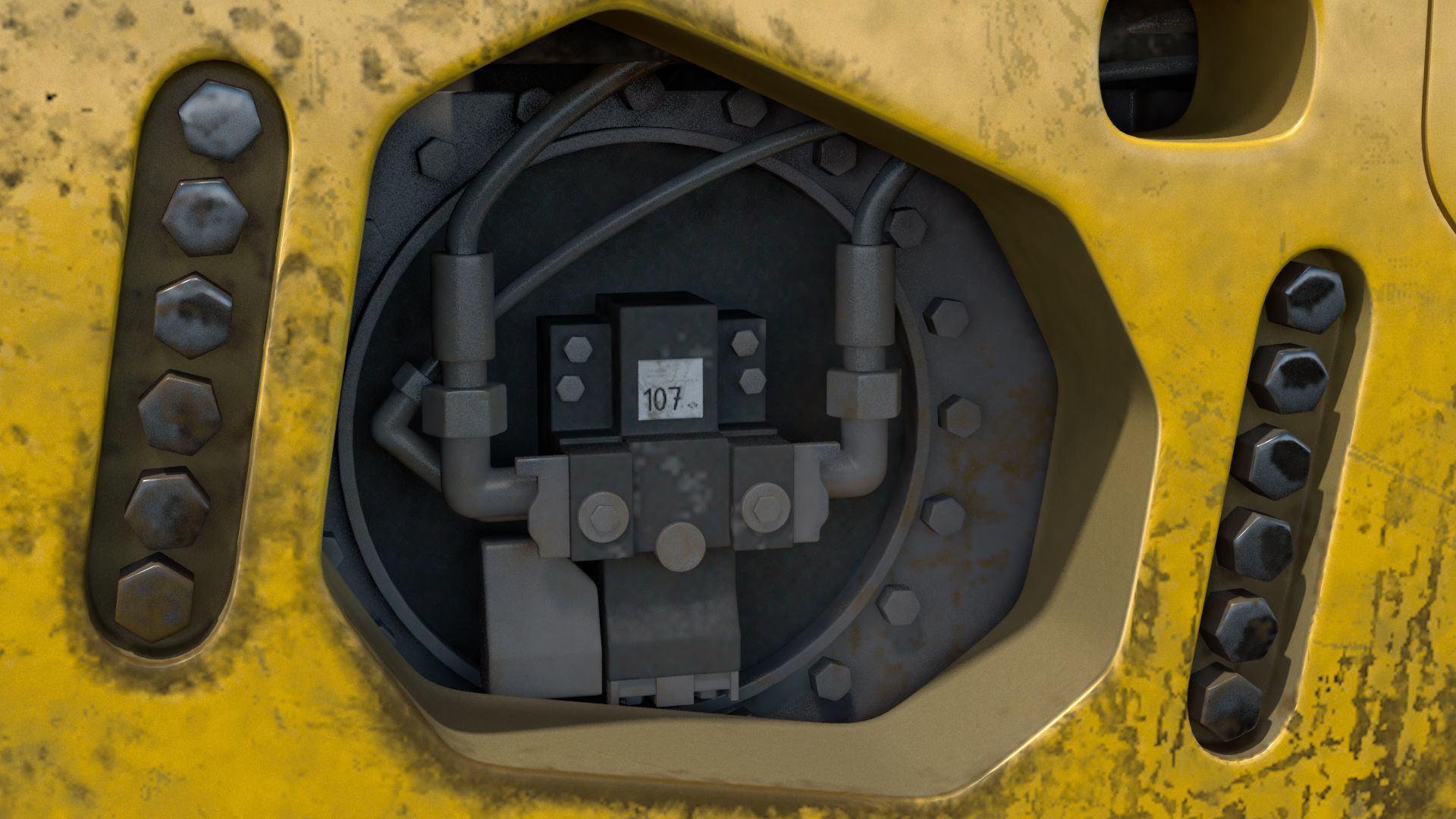 BOMAG BW226 DH5 Single Drum Compactor Dirty Rigged 3D model_33