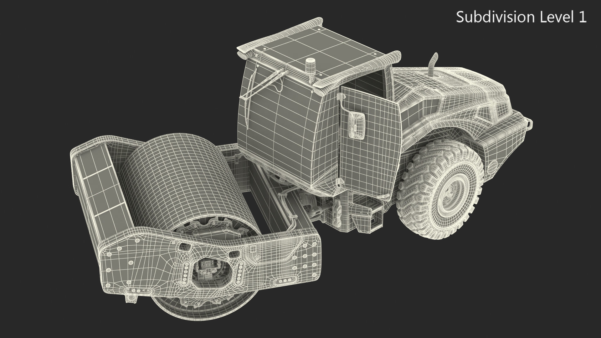 BOMAG BW226 DH5 Single Drum Compactor Dirty Rigged 3D model_42