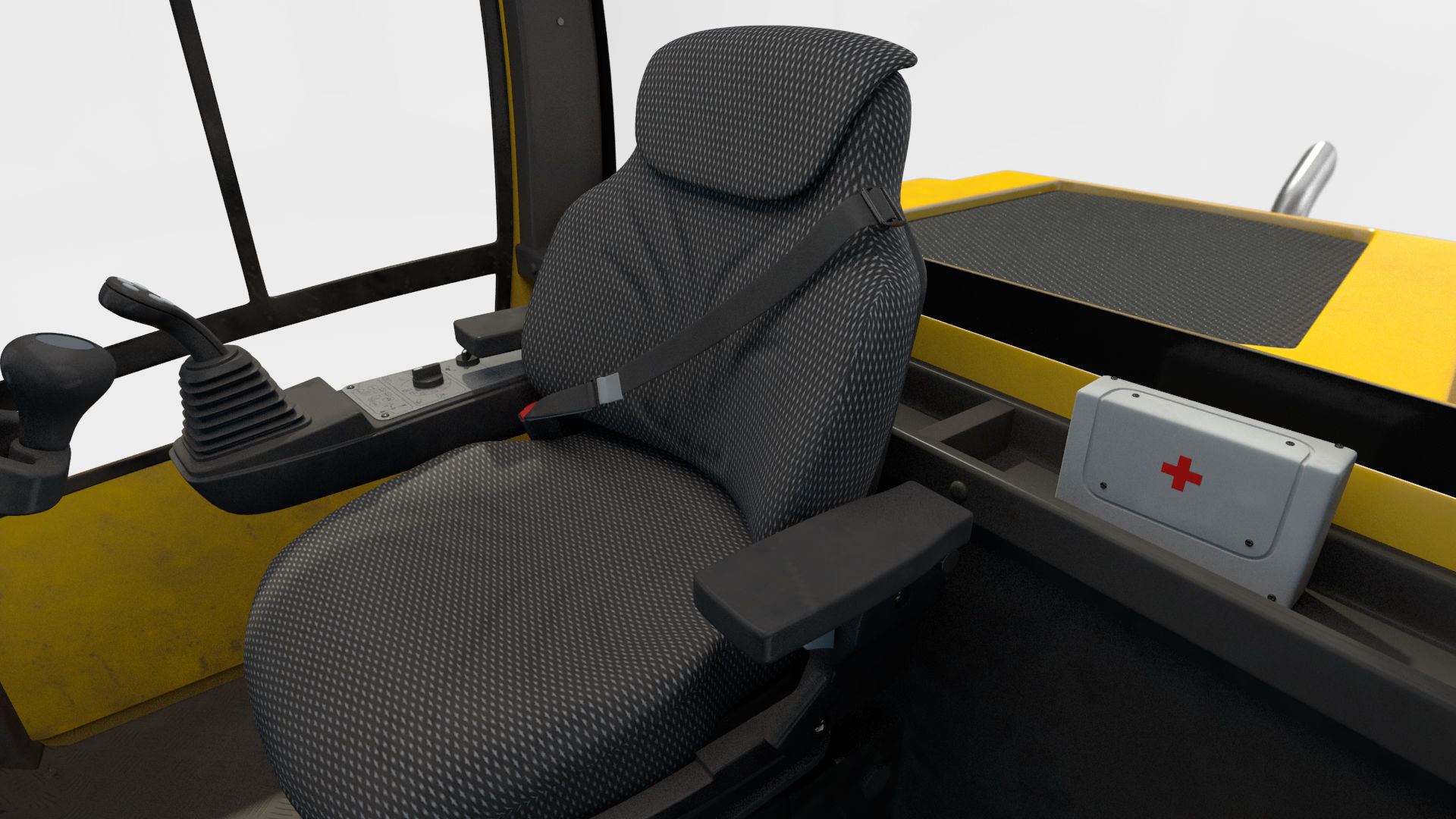 BOMAG BW226 DH5 Single Drum Compactor Dirty Rigged 3D model_37