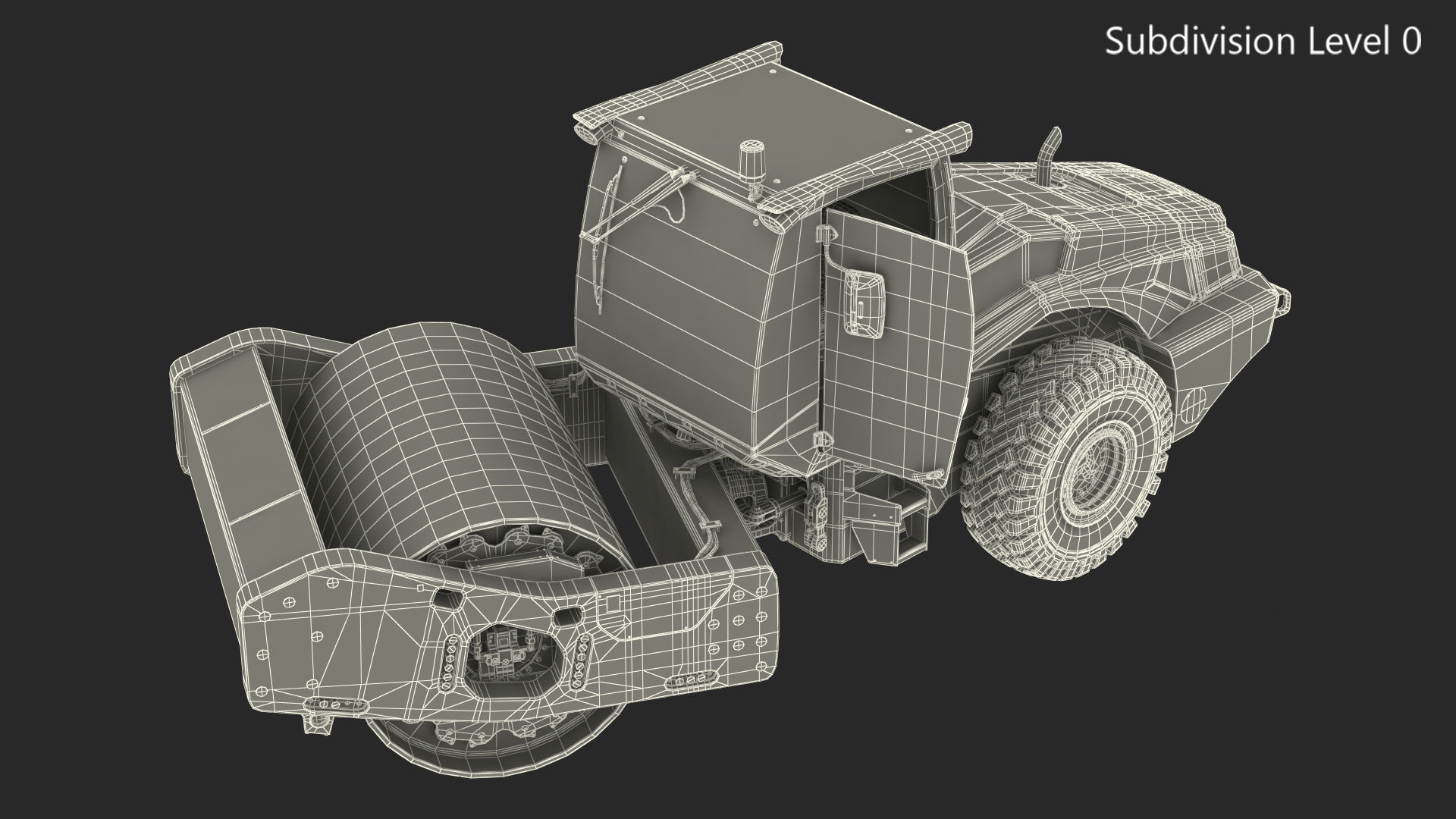 BOMAG BW226 DH5 Single Drum Compactor Dirty Rigged 3D model_41