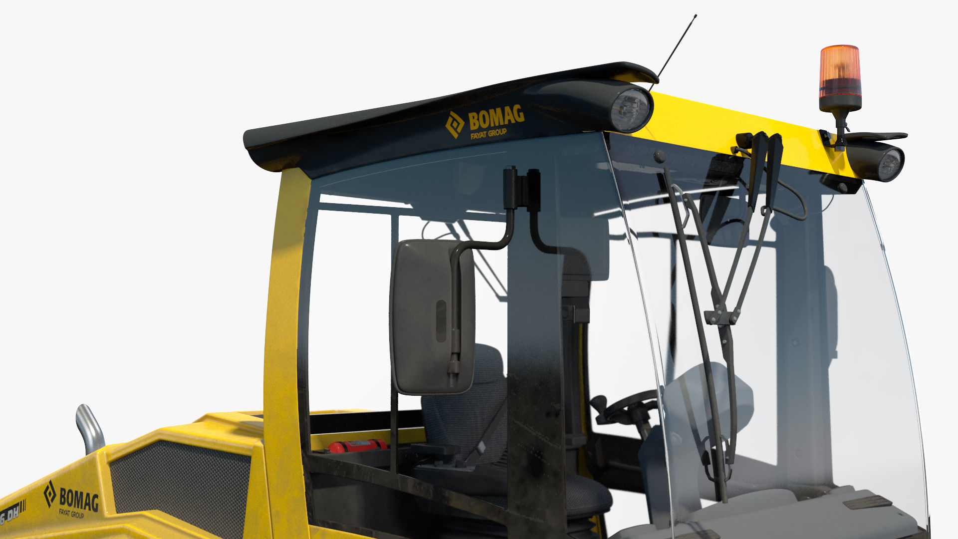 BOMAG BW226 DH5 Single Drum Compactor Dirty Rigged 3D model_29