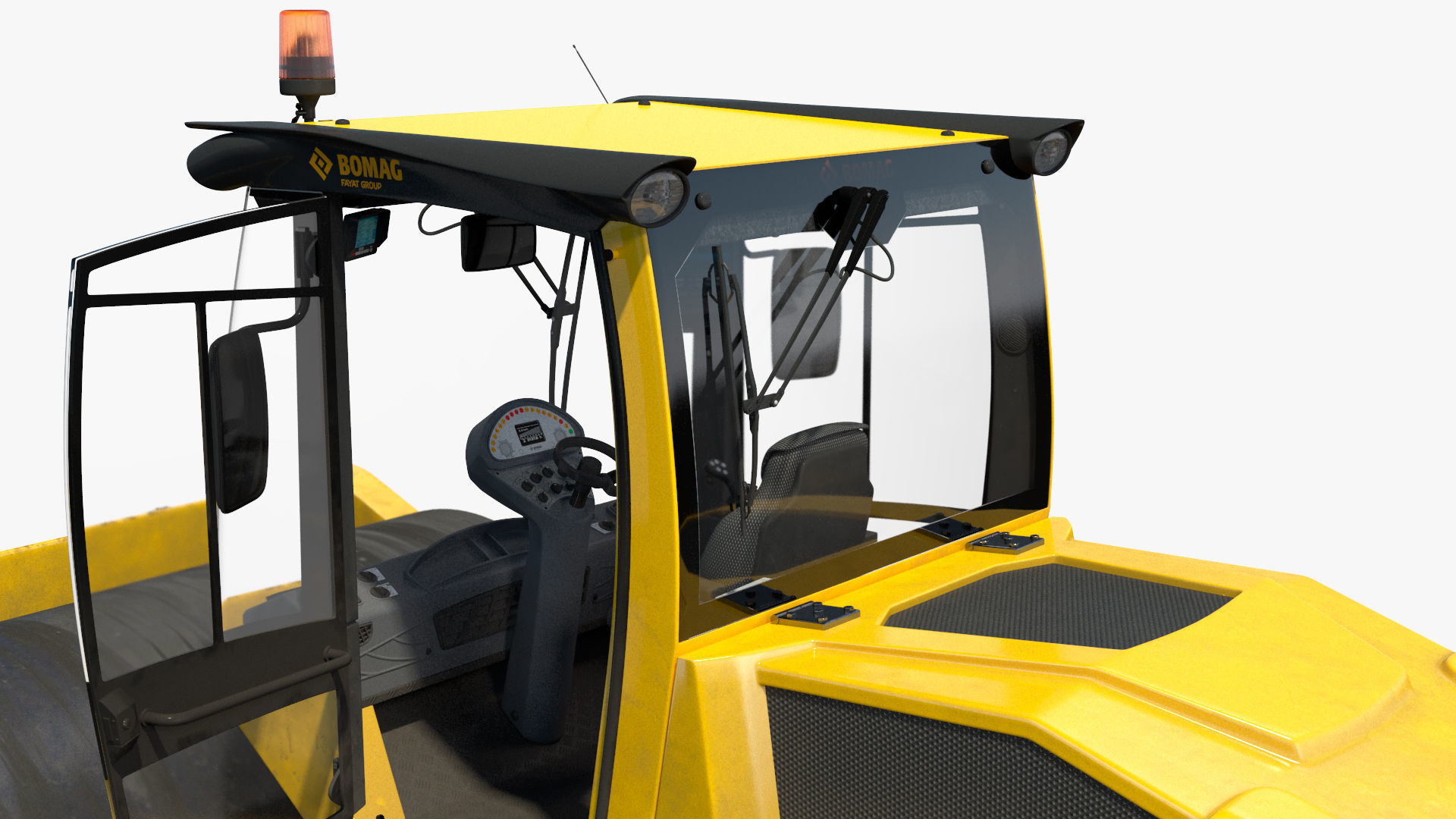 BOMAG BW226 DH5 Single Drum Compactor Dirty Rigged 3D model_28