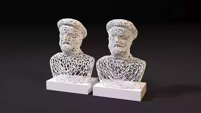 Pythagoras pair of busts