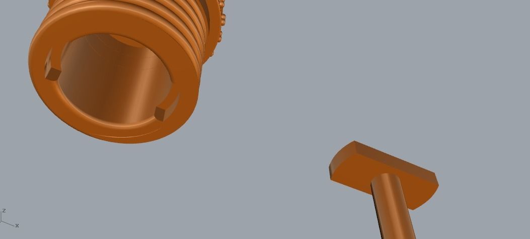 Bullet pendant with spoon Model 1731 3D print model_5