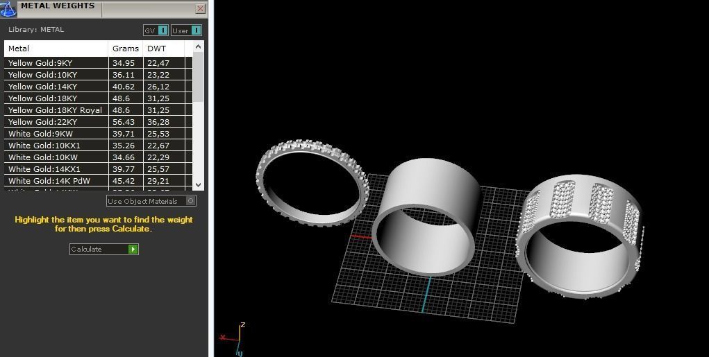 Ring Model 1741 3D print model_7