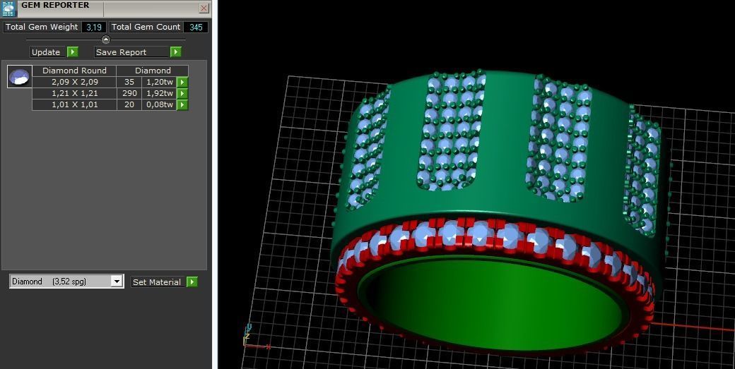 Ring Model 1741 3D print model_8