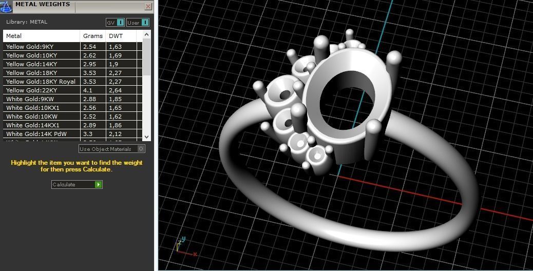 Soliter ring Model 1758 3D print model_7