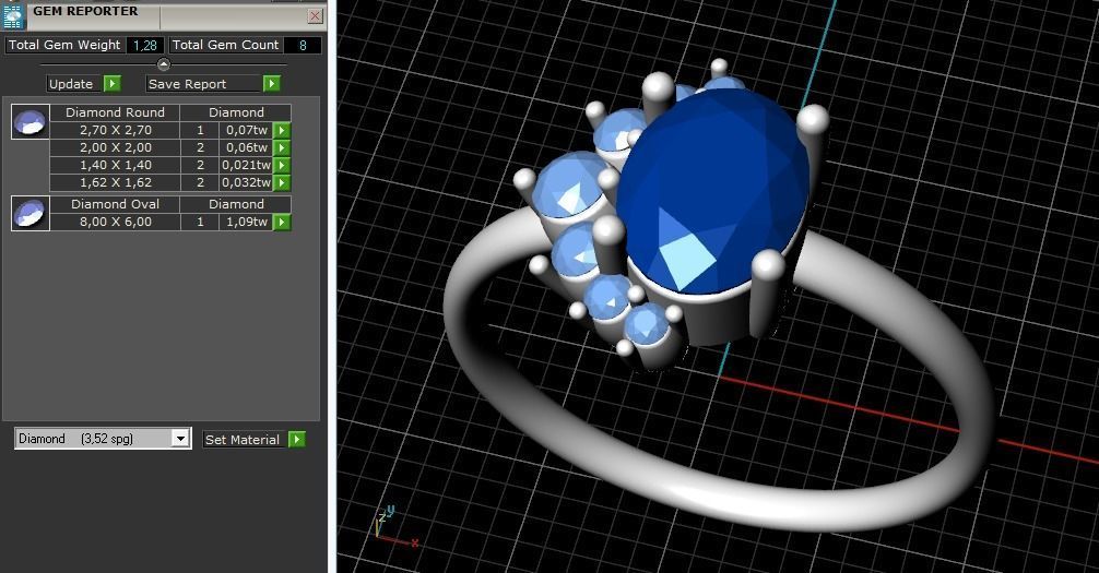 Soliter ring Model 1758 3D print model_8