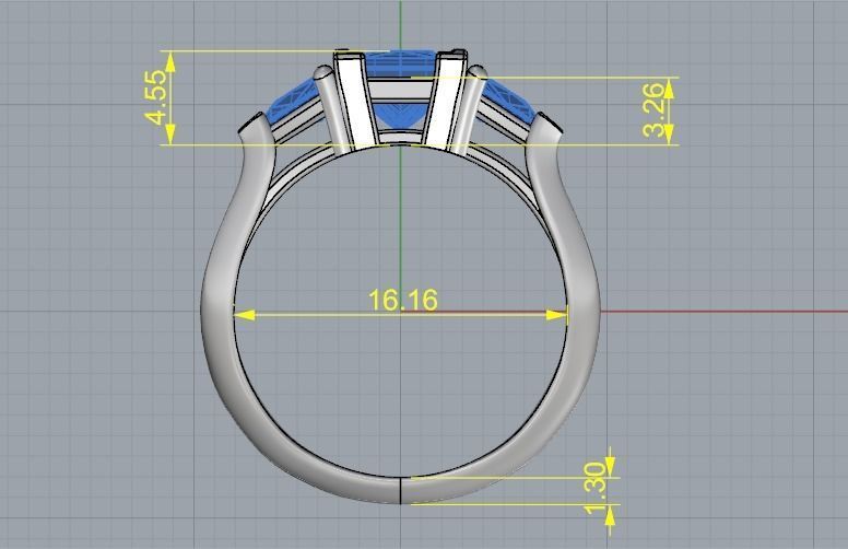 Ring Model 1749 3D print model_5