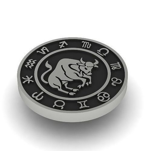 Signs of the zodiac bull Model 1763 3D print model