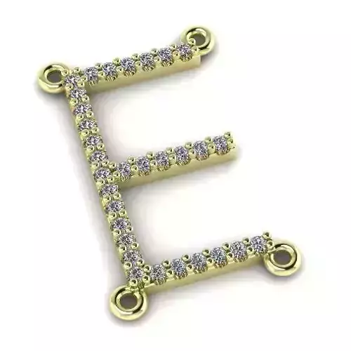 Pendant letter E Model 1776