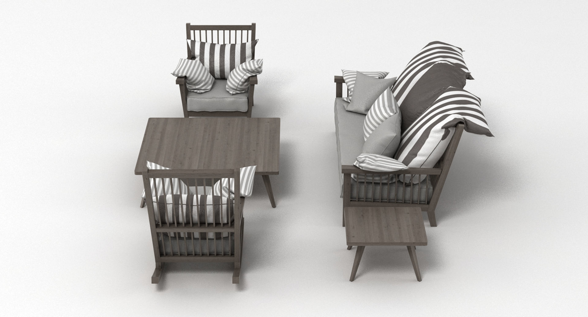 Gervasoni Gray Set 3D model_4