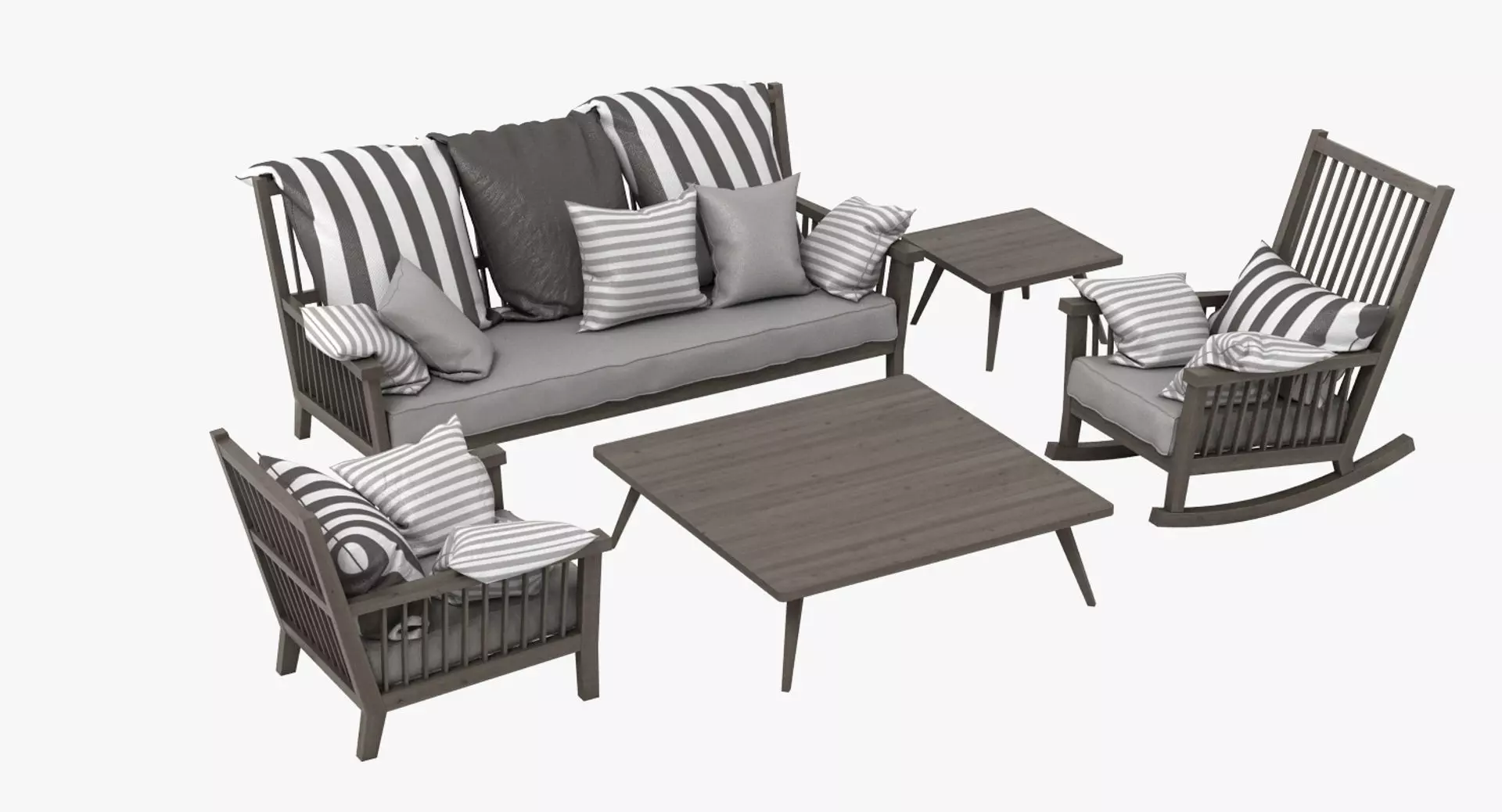 Gervasoni Gray Set 3D model_0