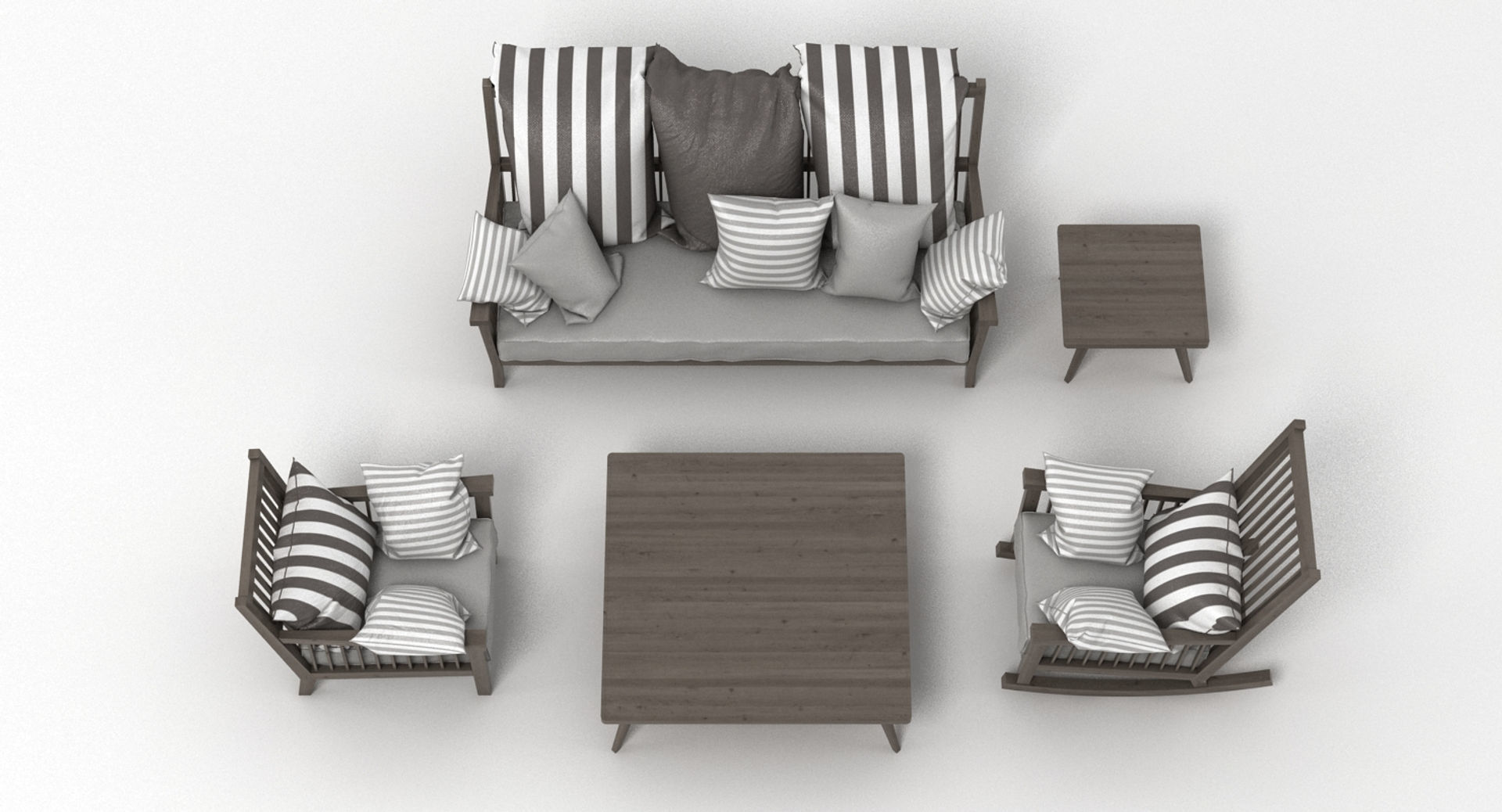 Gervasoni Gray Set 3D model_9