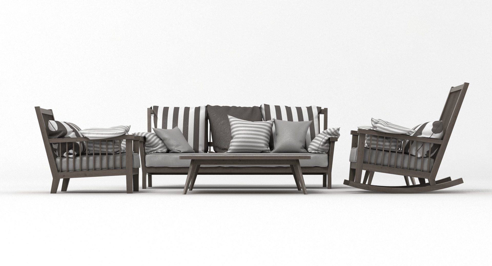 Gervasoni Gray Set 3D model_8