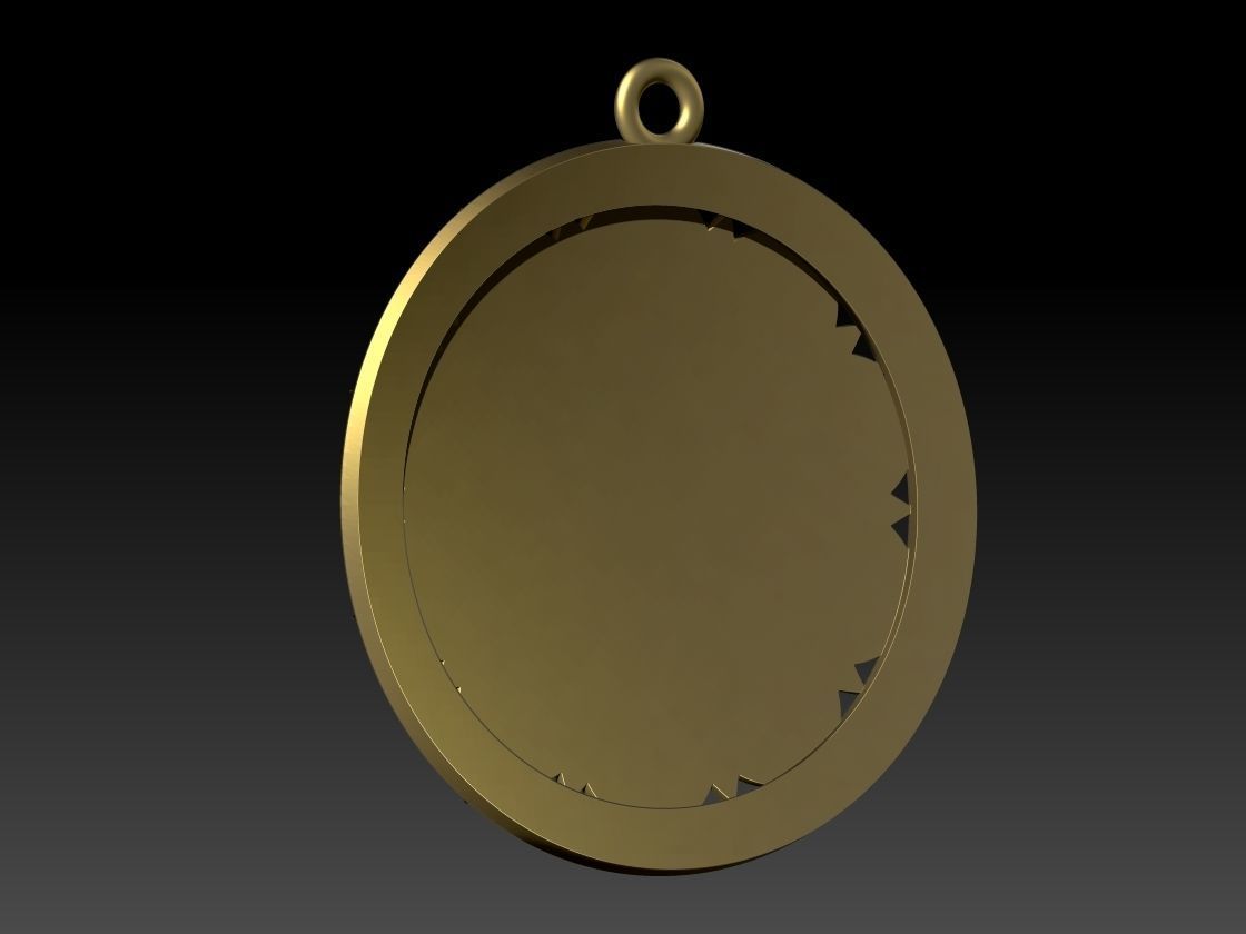 Manipura chakras Pendant  3D print model_5