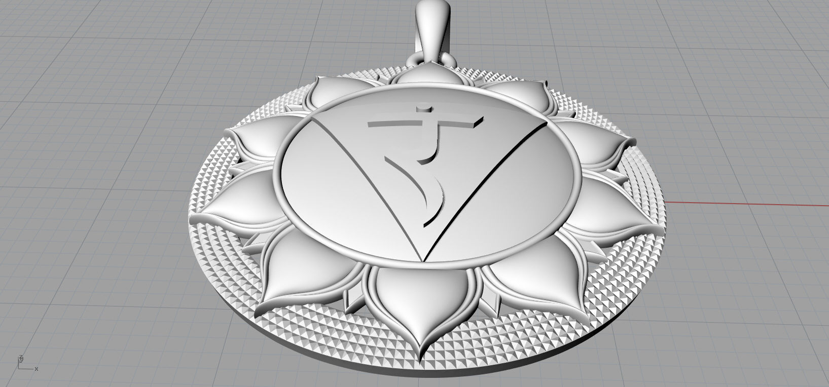 Manipura chakras Pendant  3D print model_10