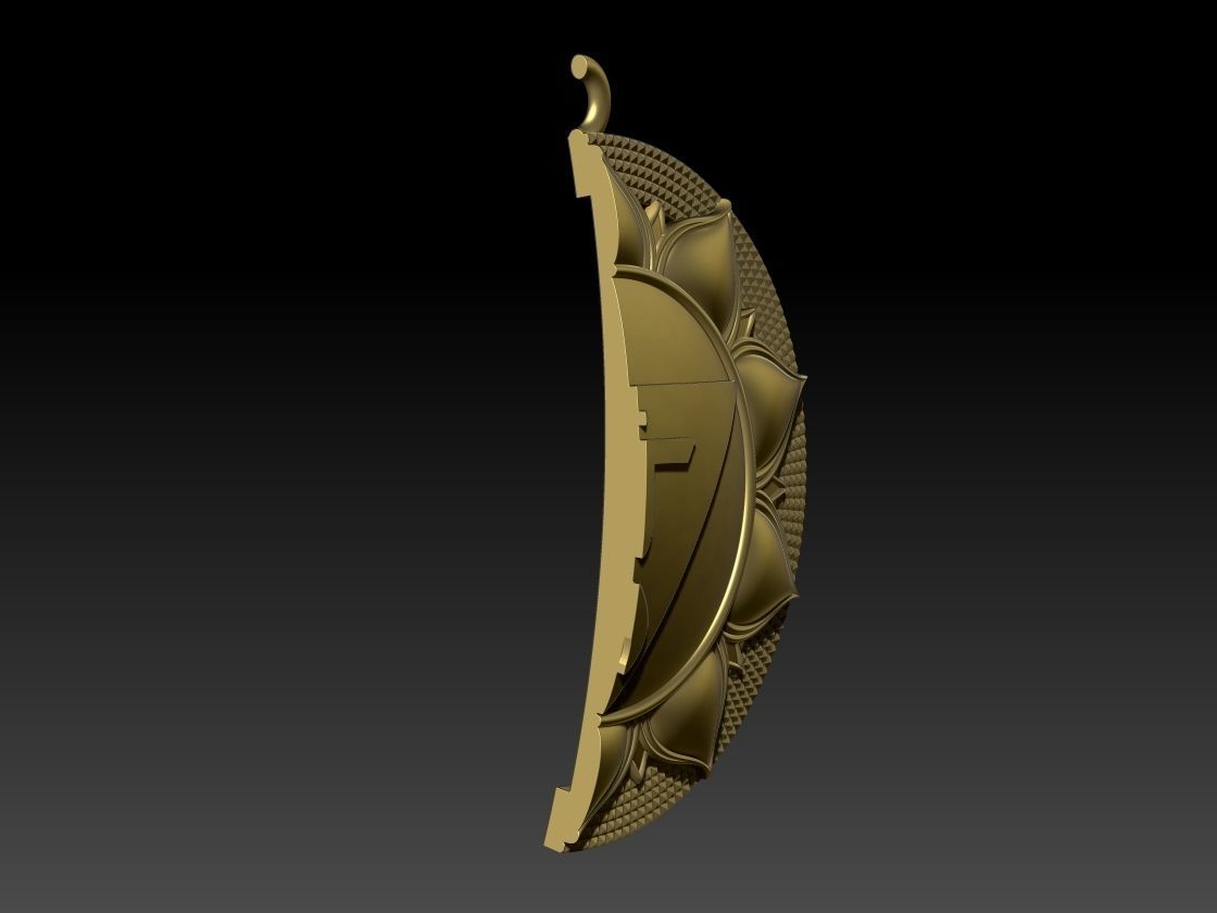 Manipura chakras Pendant  3D print model_6